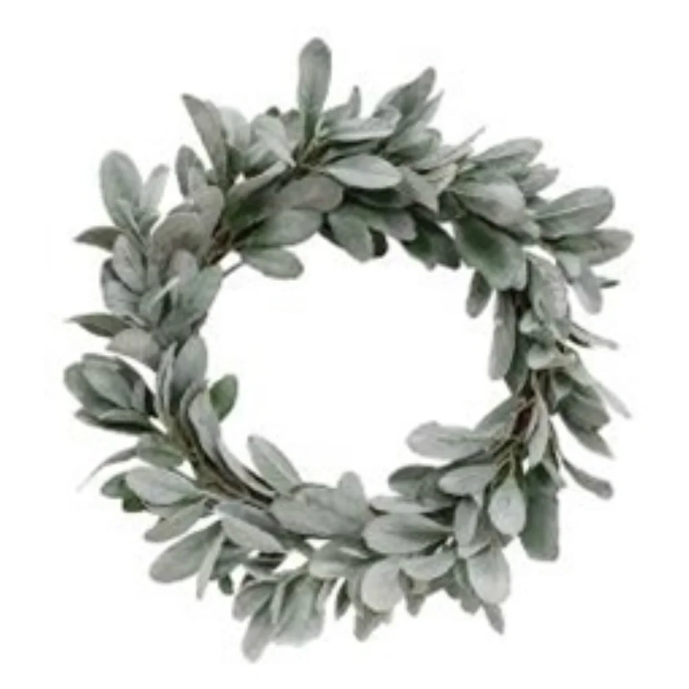*Frosted Lamb’s Ear Wreath